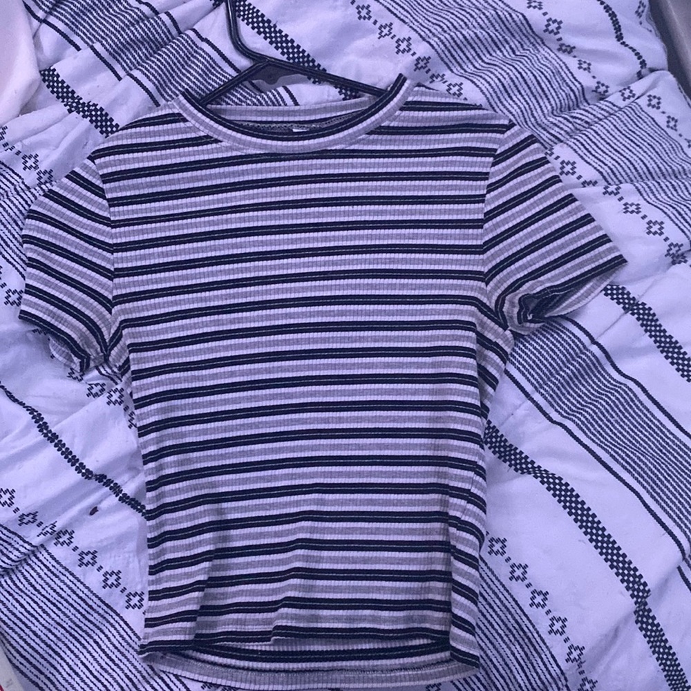 Striped crop top